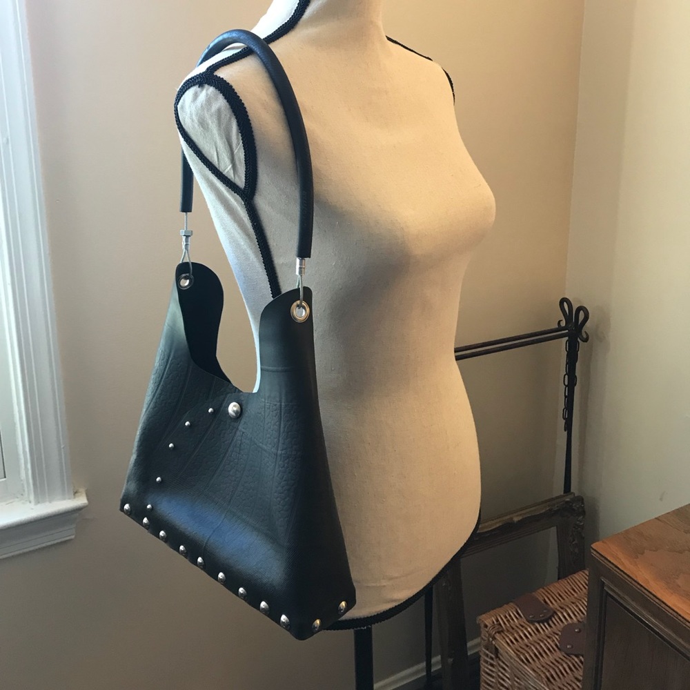 Bag made out of a Goodyear Tire